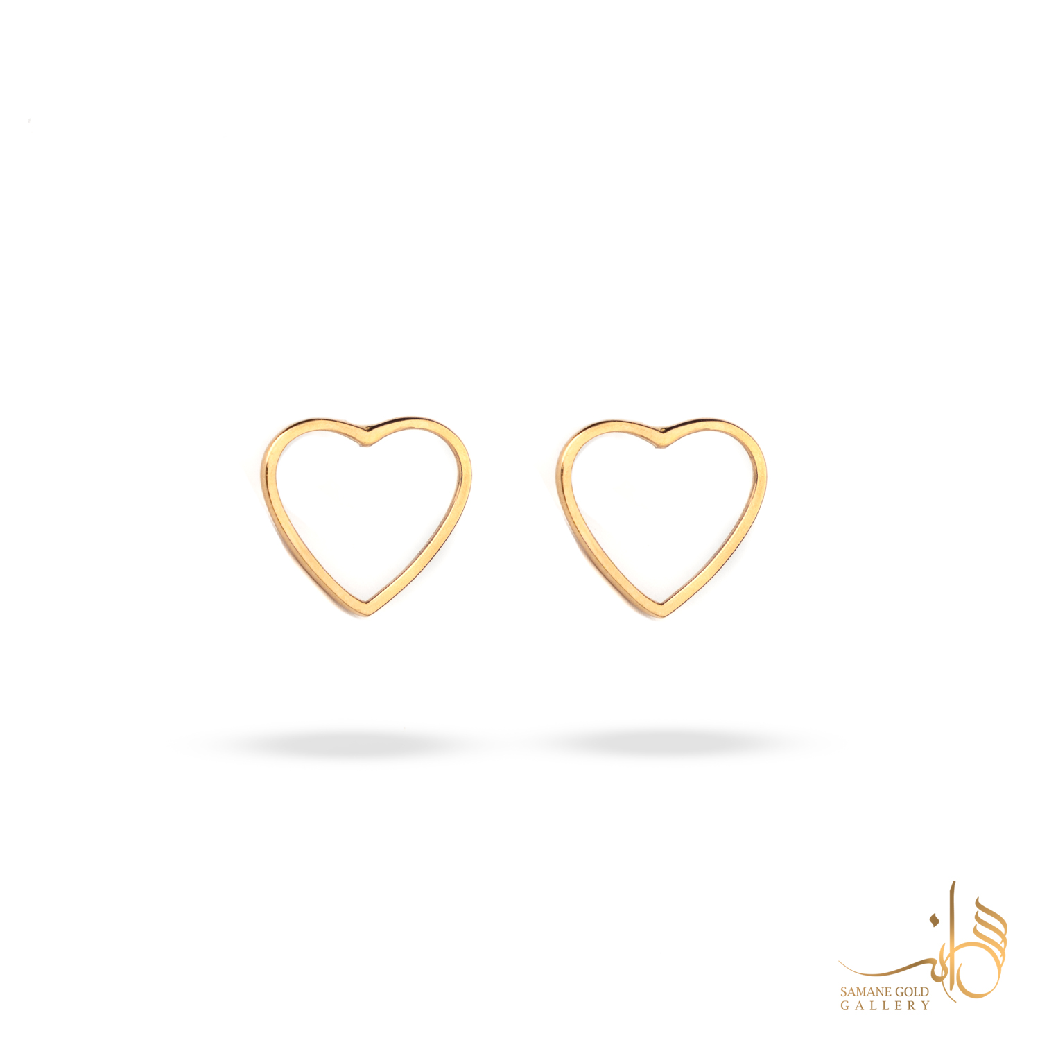 گوشواره طلا مفتولی قلب