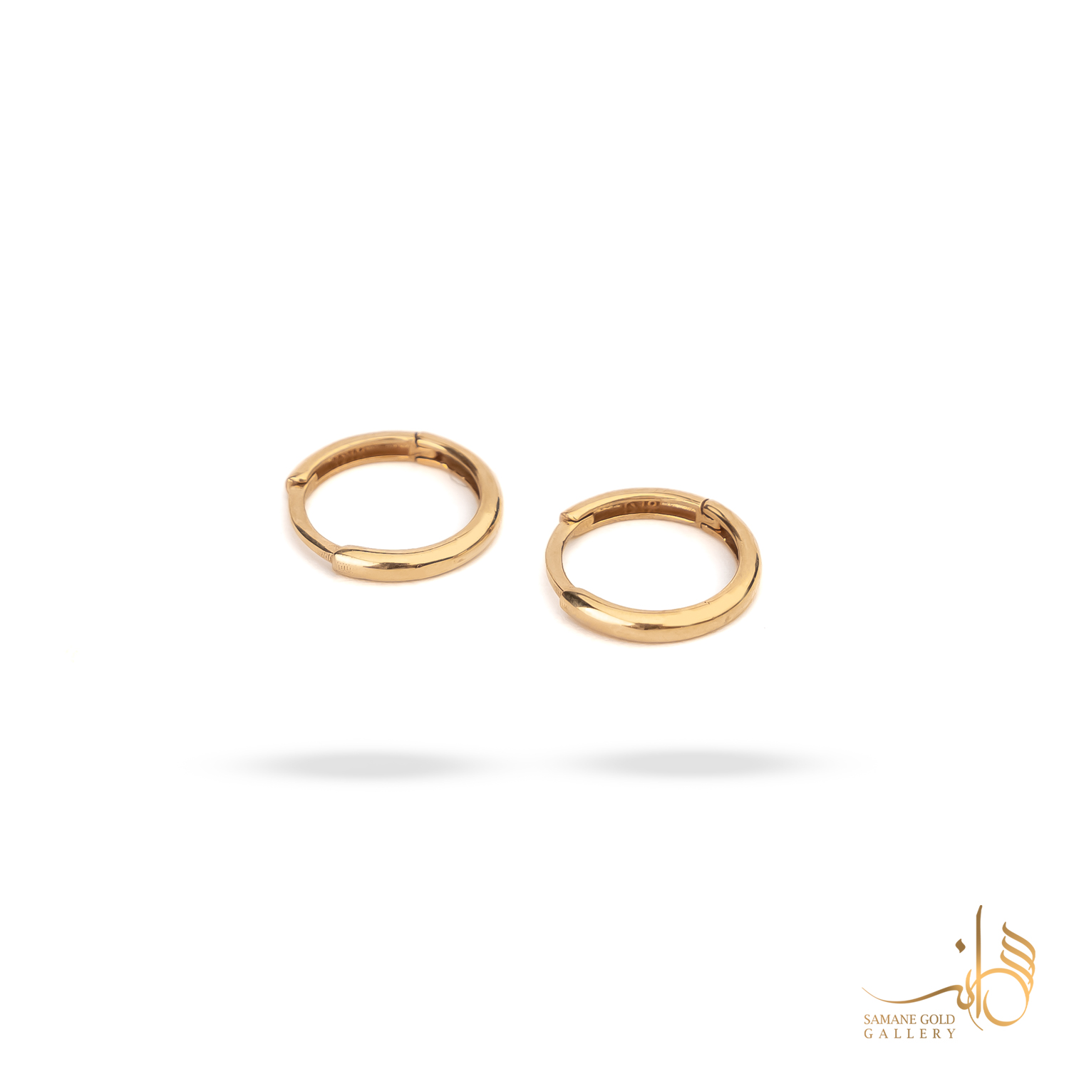 گوشواره طلا حلقه‌ای دامله ساده