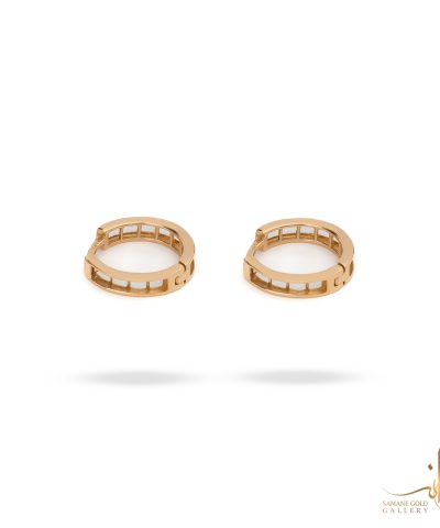 گوشواره طلا حلقه‌ای توری
