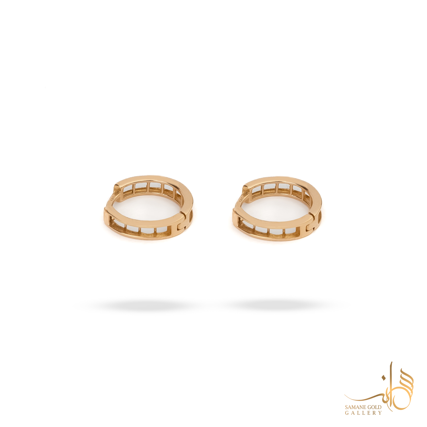 گوشواره طلا حلقه‌ای توری