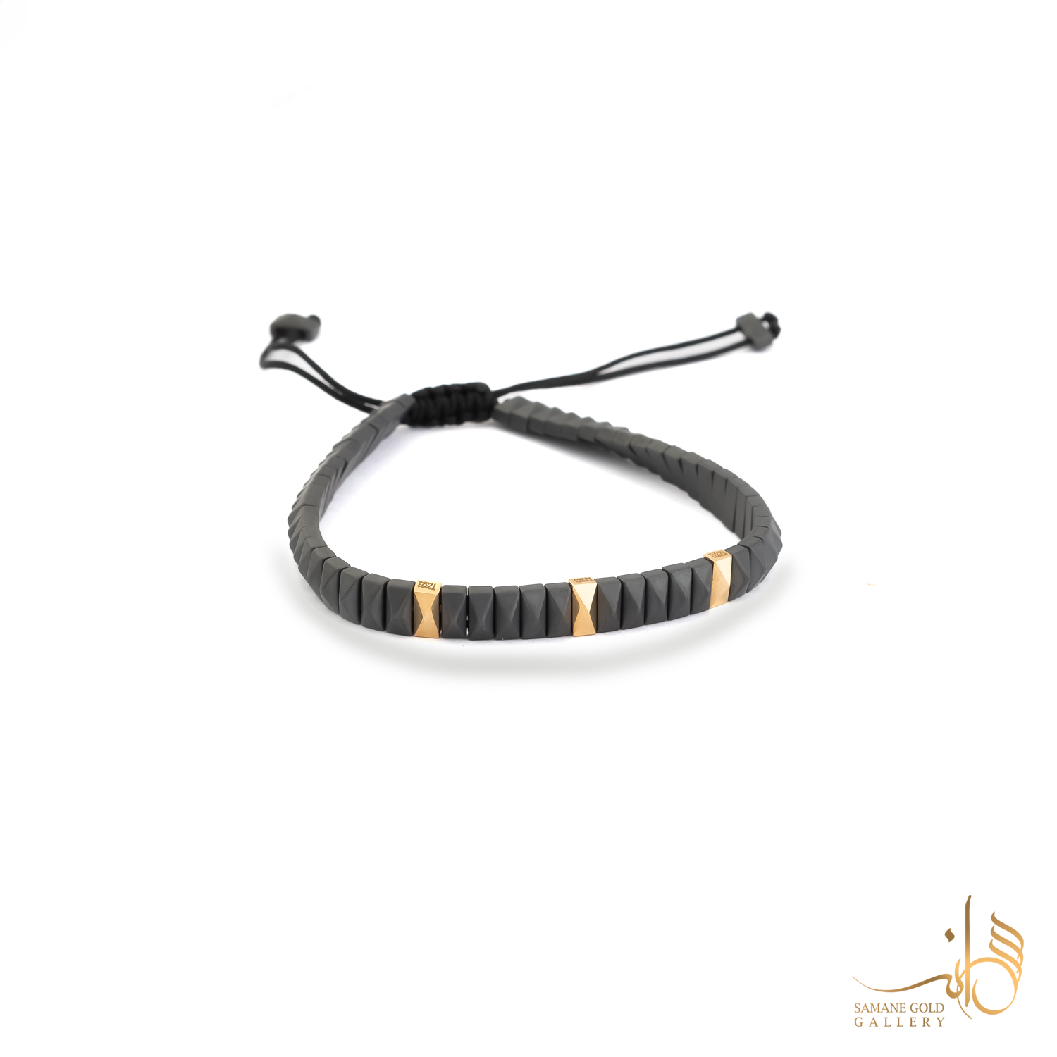 دستبند طلا هرم سه تایی کوچک