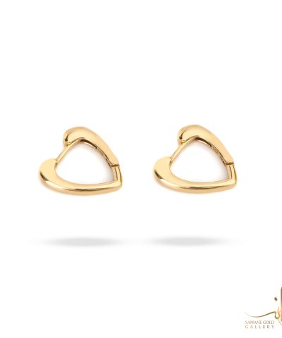 گوشواره طلا حلقه‌ای قلب