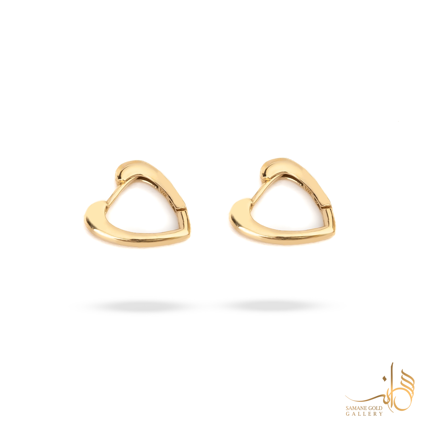 گوشواره طلا حلقه‌ای قلب