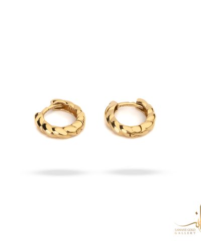 گوشواره طلا حلقه‌ای پیچ