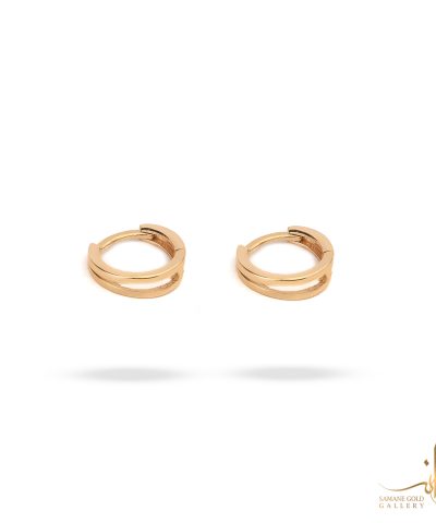 گوشواره طلا حلقه‌ای دایره دورج