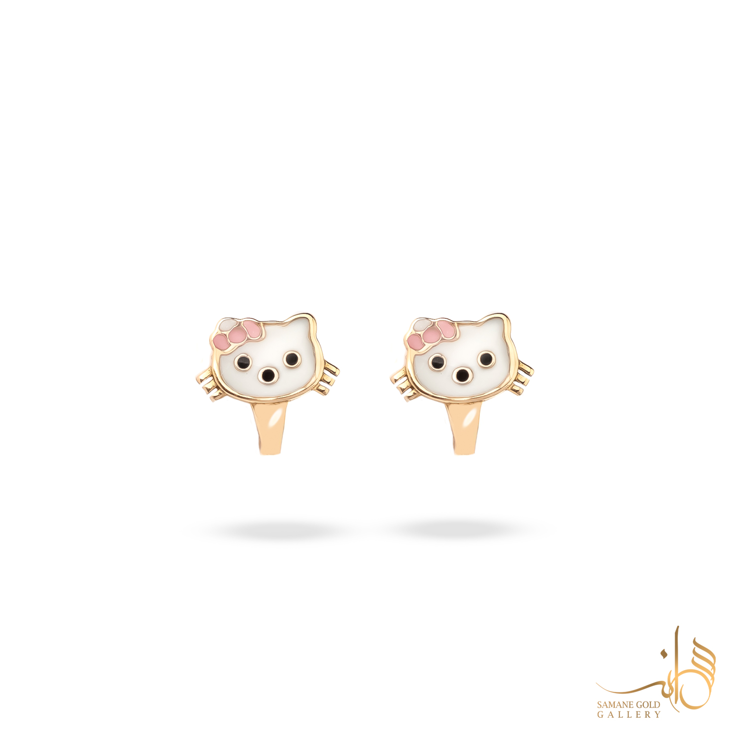 گوشواره طلا کلیپسی کیتی بزرگ