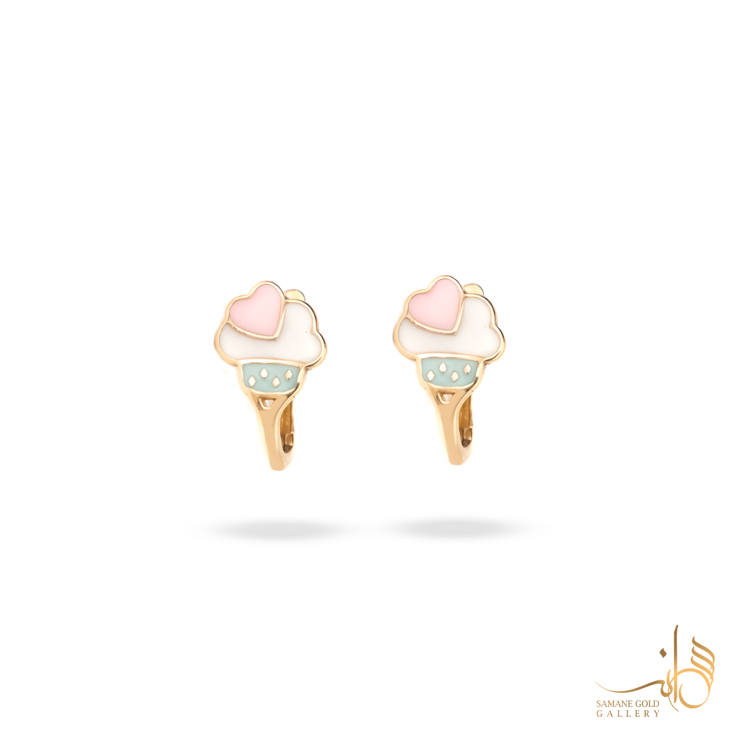 گوشواره کلیپسی کاپ کیک بچگانه