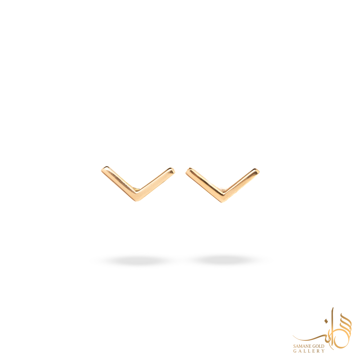 گوشواره طلا میخی v باز