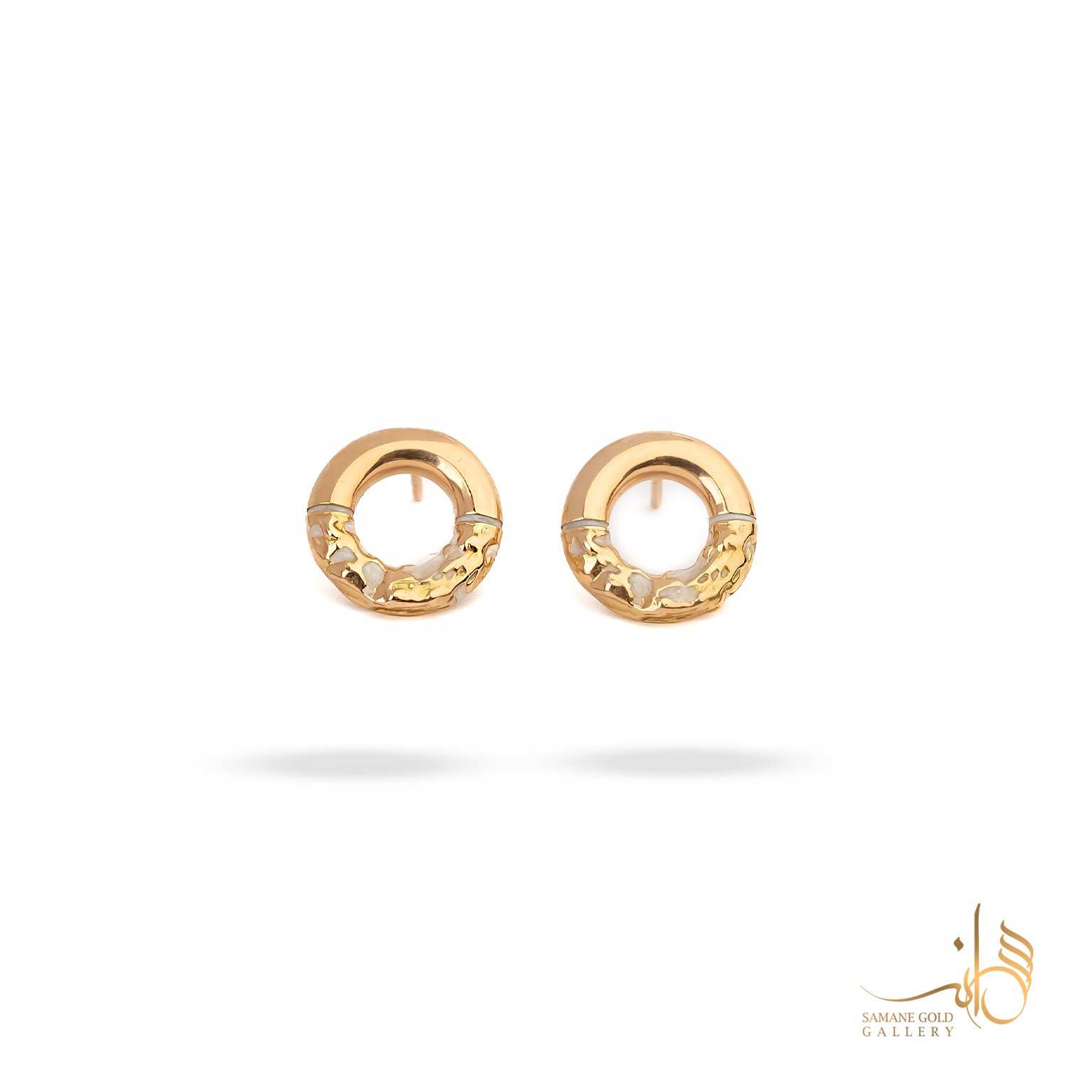 گوشواره طلا میخی دونات