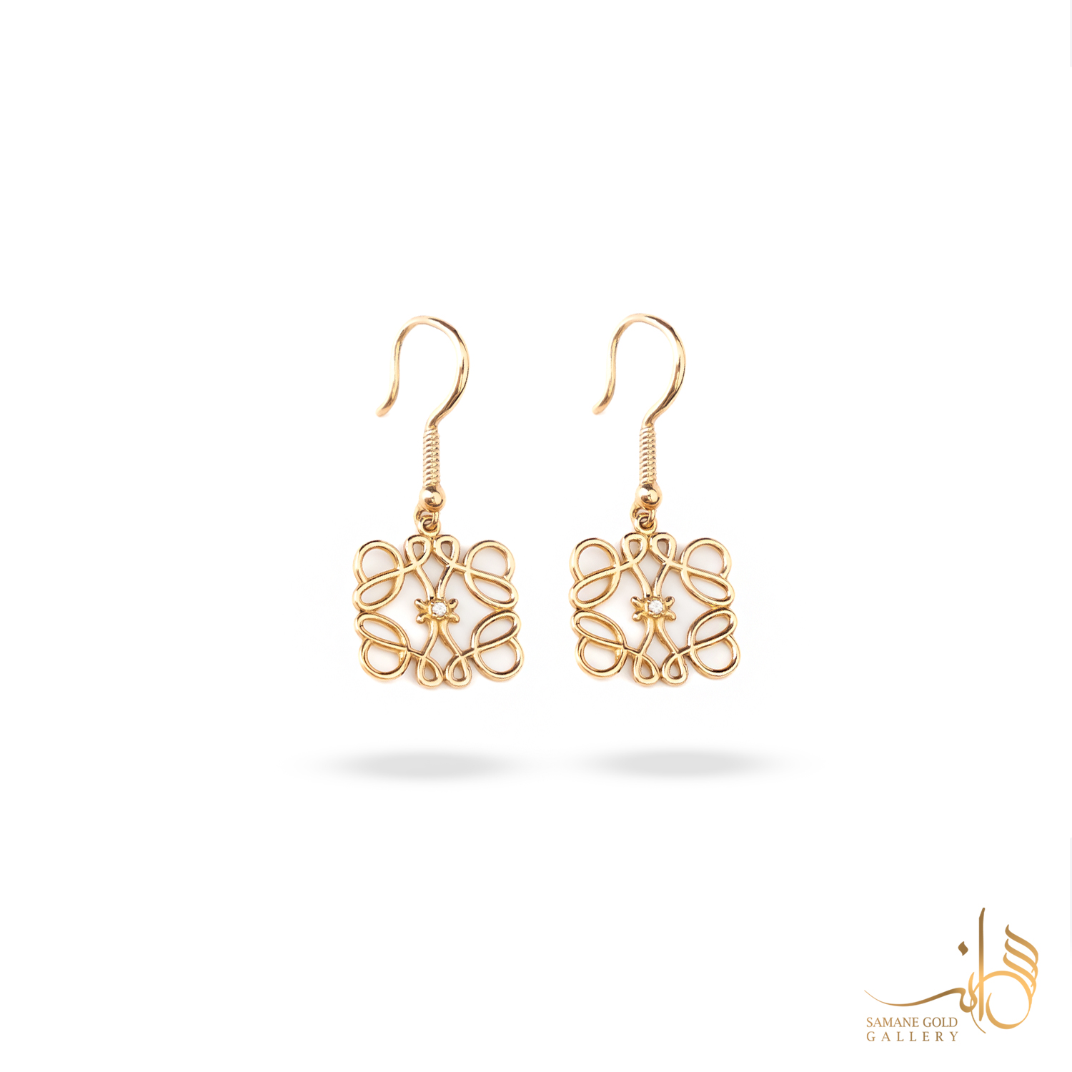 گوشواره طلا روکو عصایی لووه LOEWE