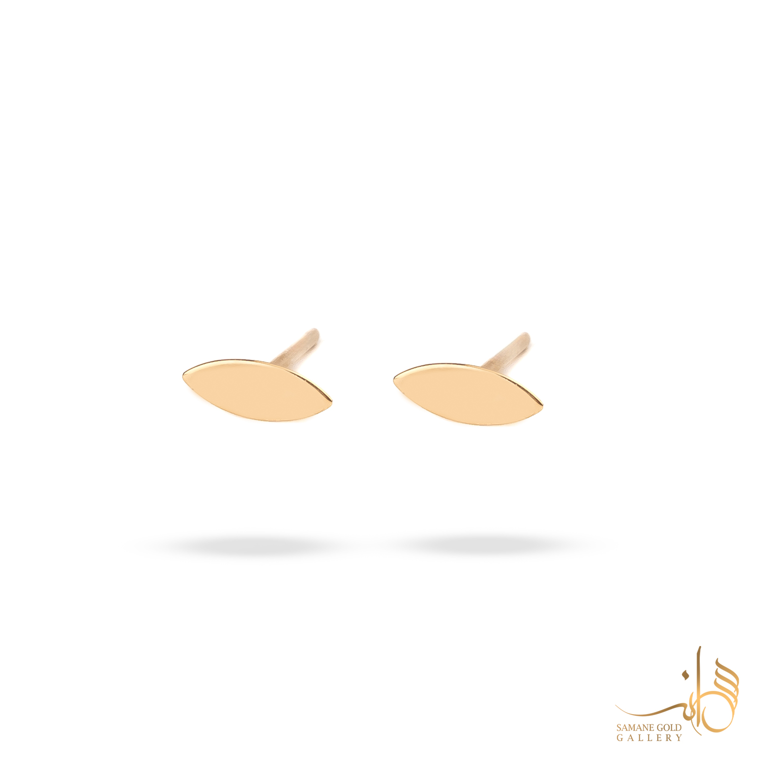 گوشواره طلا میخی مارکیز آینه