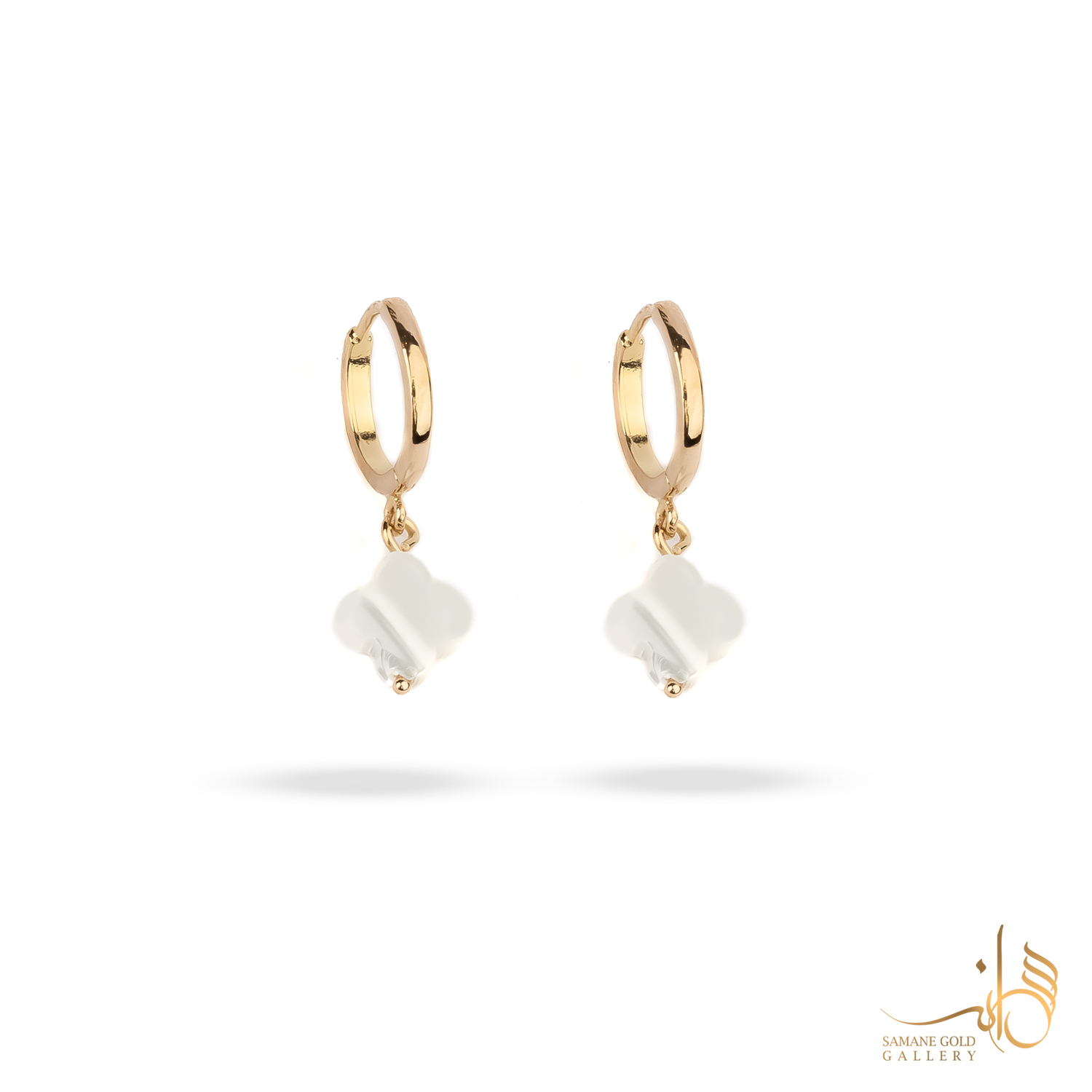 گوشواره طلا روکو ونکلیف صدفی