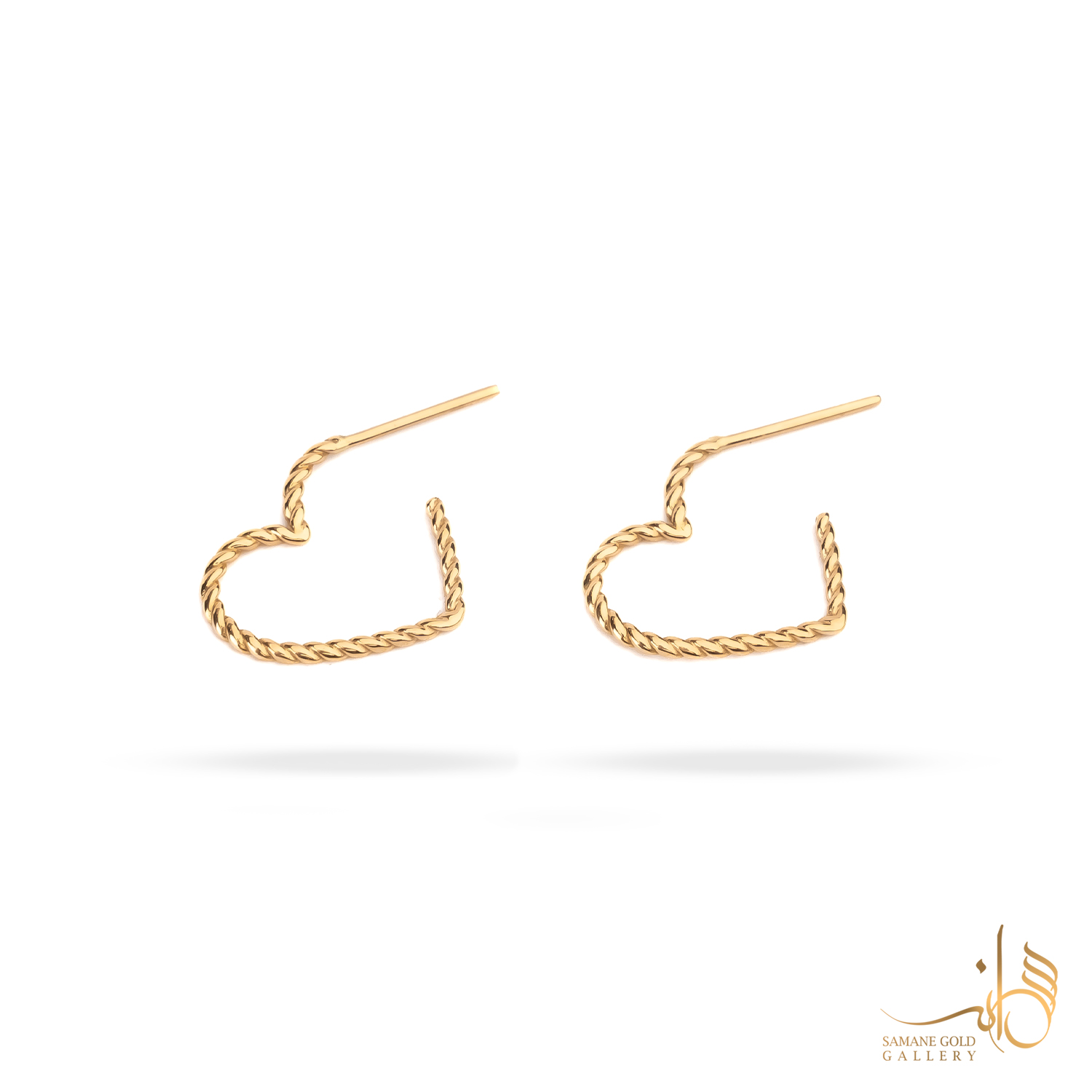 گوشواره طلا قلب گیسو