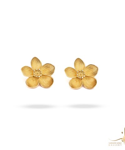 گوشواره طلا گل شیک