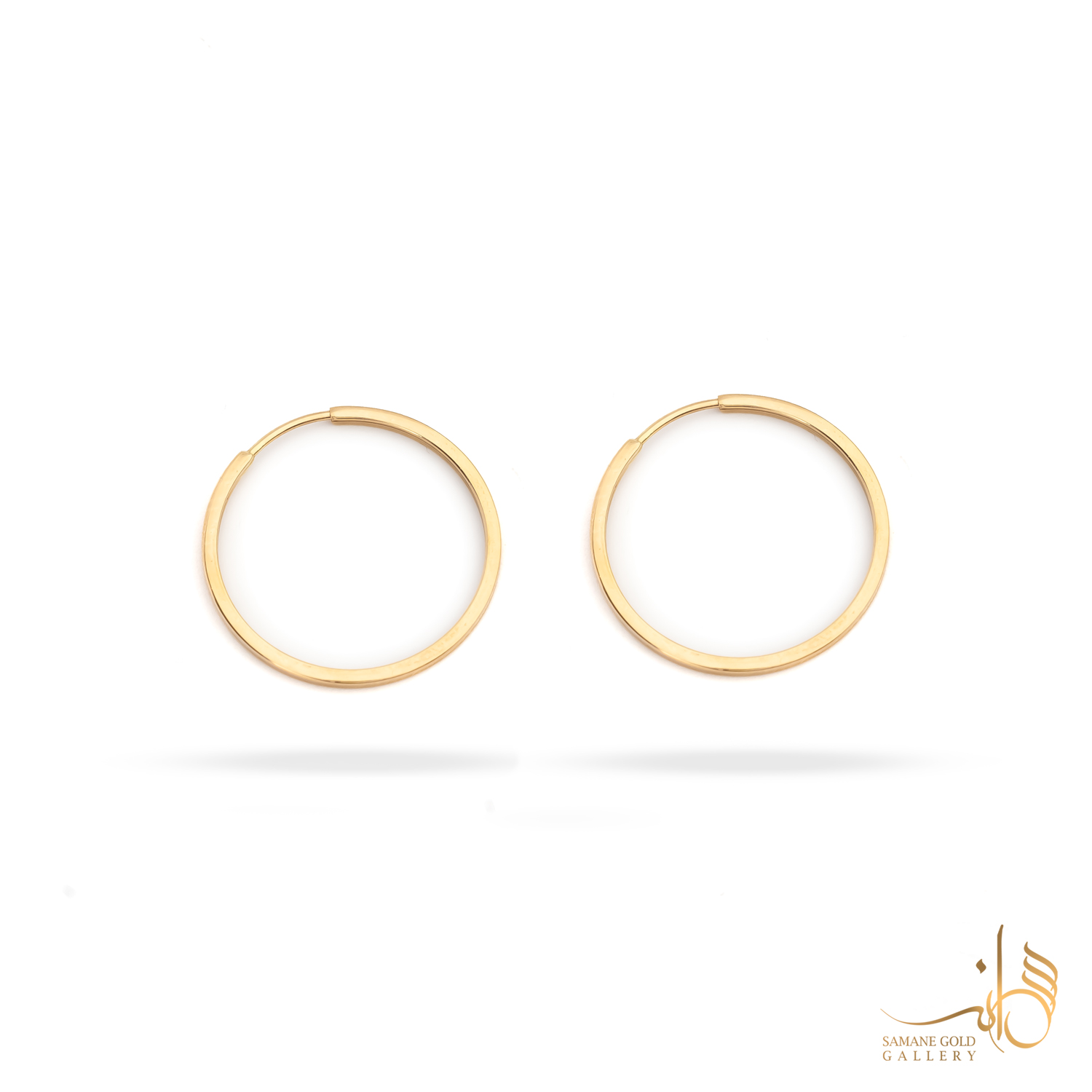 گوشواره طلا مفتولی دایره ساده