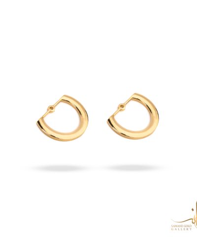 گوشواره طلا نیم حلقه اتصال