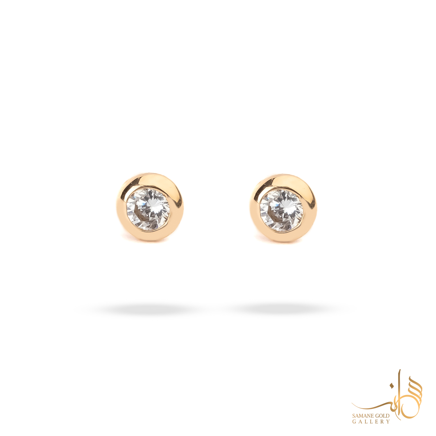 گوشواره طلا میخی دیاموند