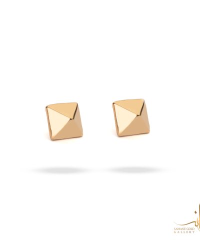 گوشواره طلا میخی هرم