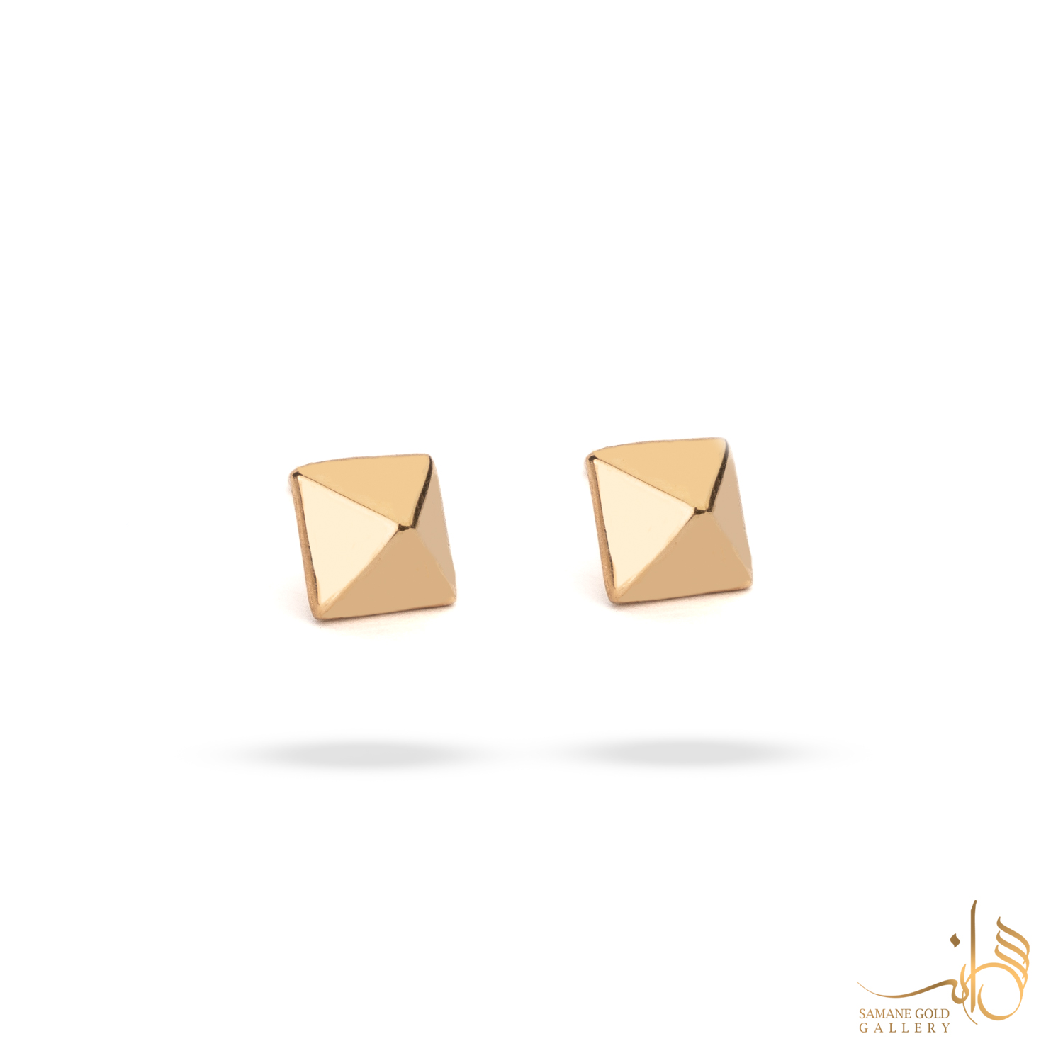 گوشواره طلا میخی هرم