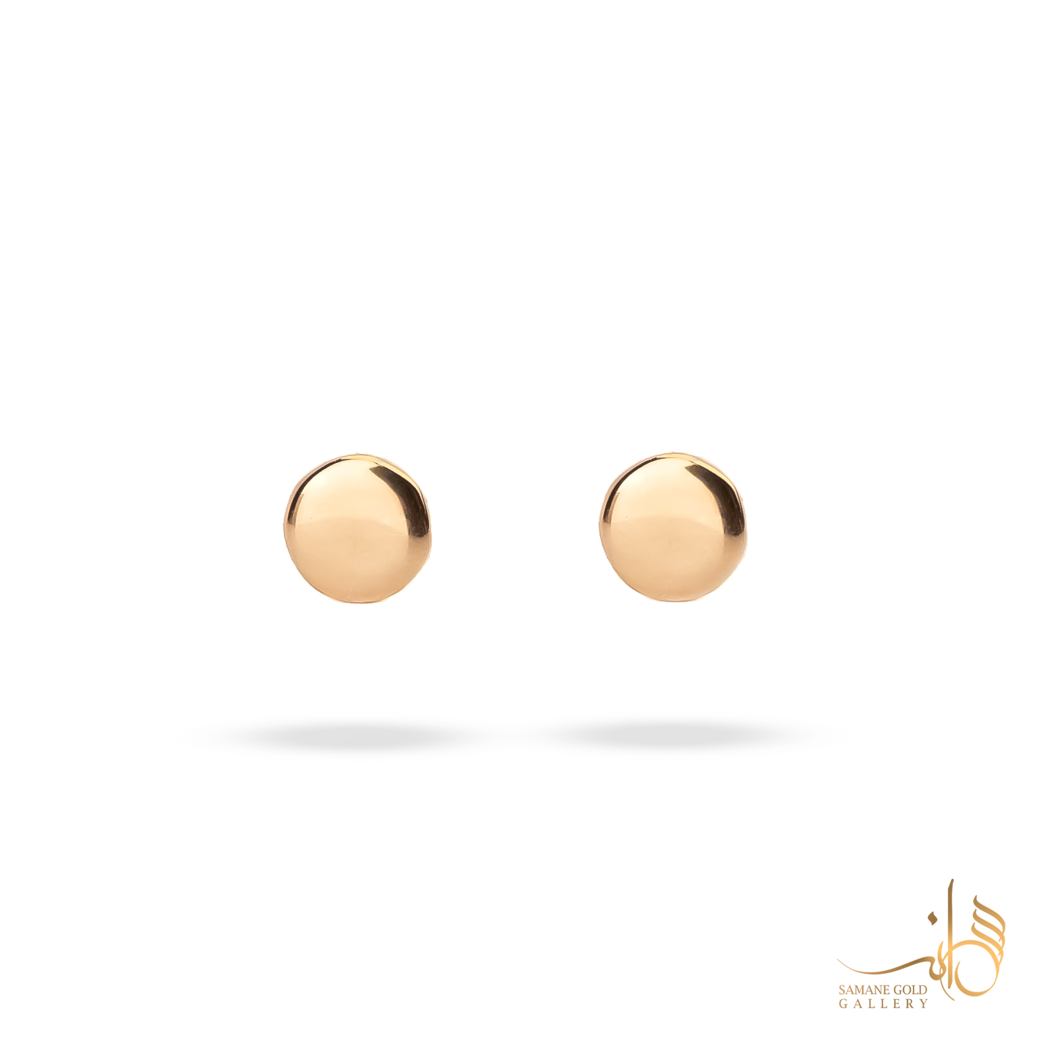 گوشواره طلا میخی عدس تخت