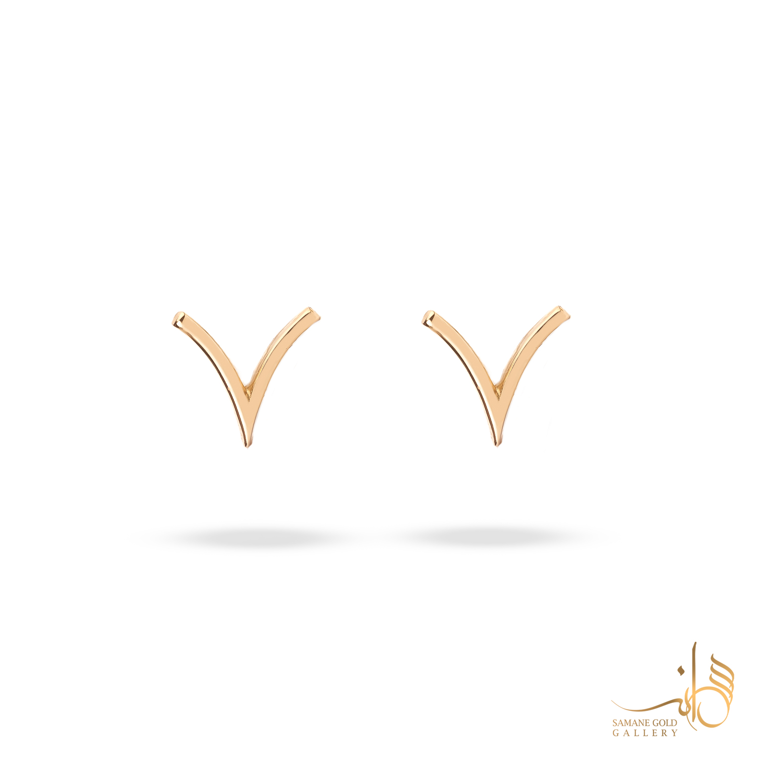 گوشواره طلا میخی v دلبری