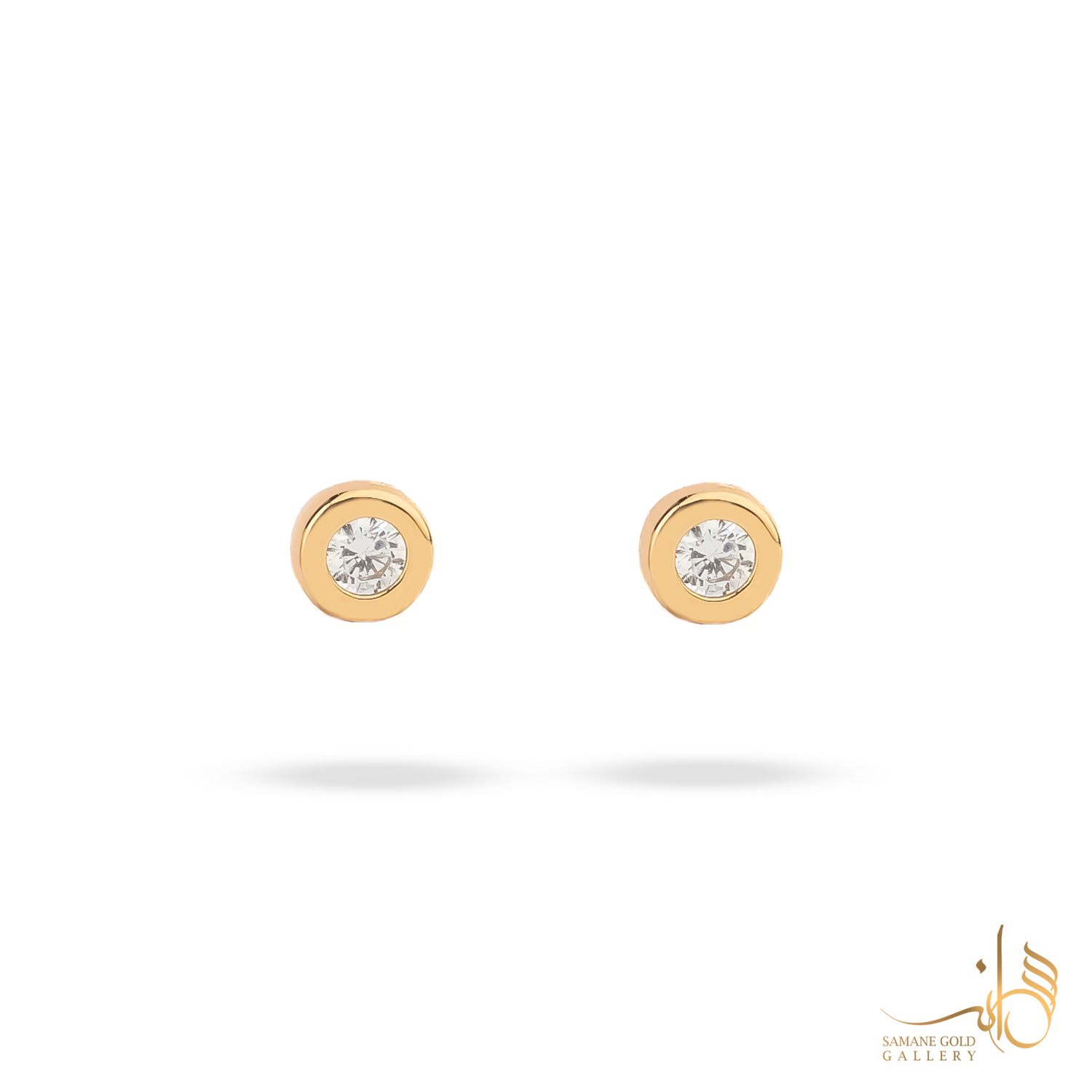 گوشواره طلا میخی دیاموند بزرگ