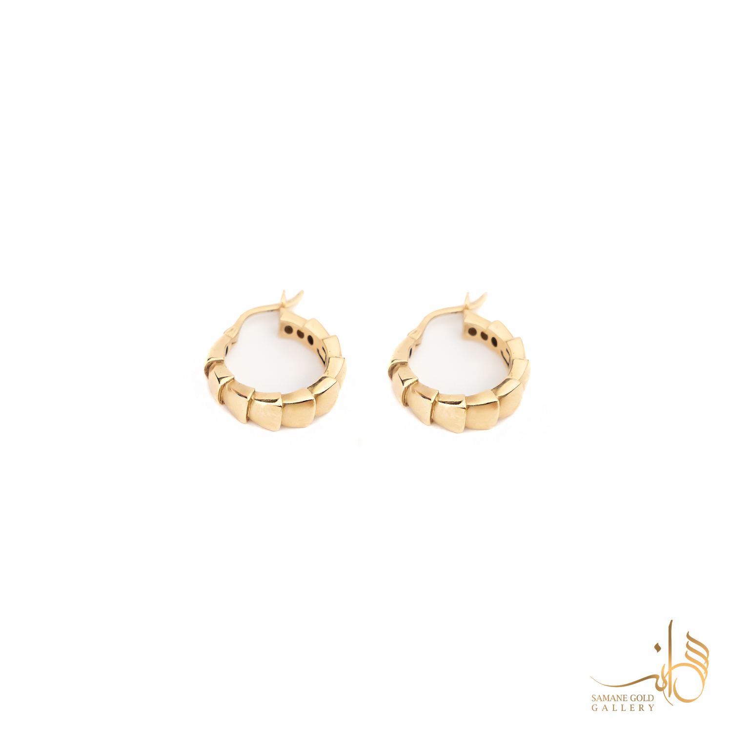 گوشواره طلا حلقه‌ای ماری