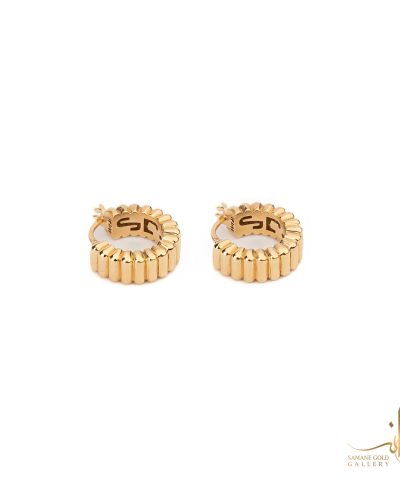 گوشواره طلا حلقه‌ای تسمه