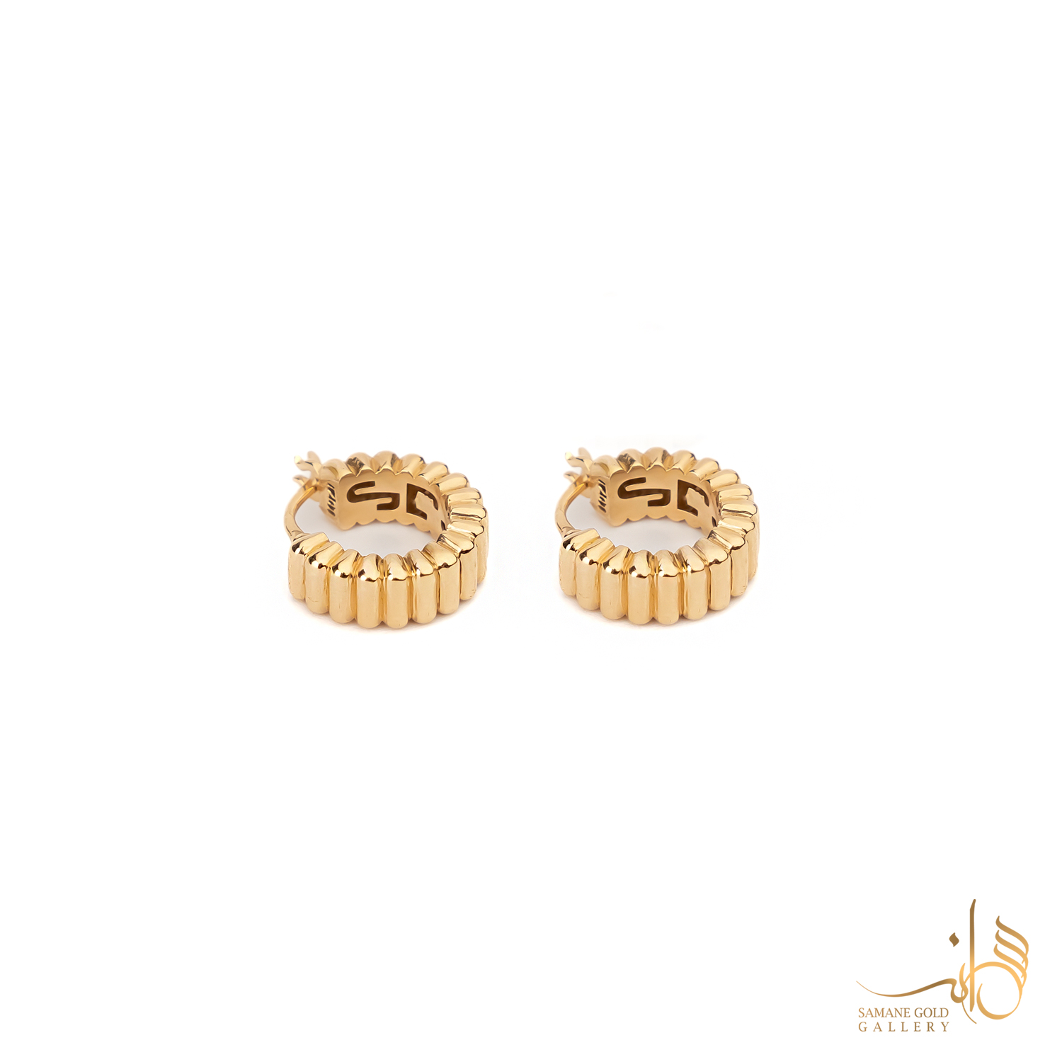 گوشواره طلا حلقه‌ای تسمه