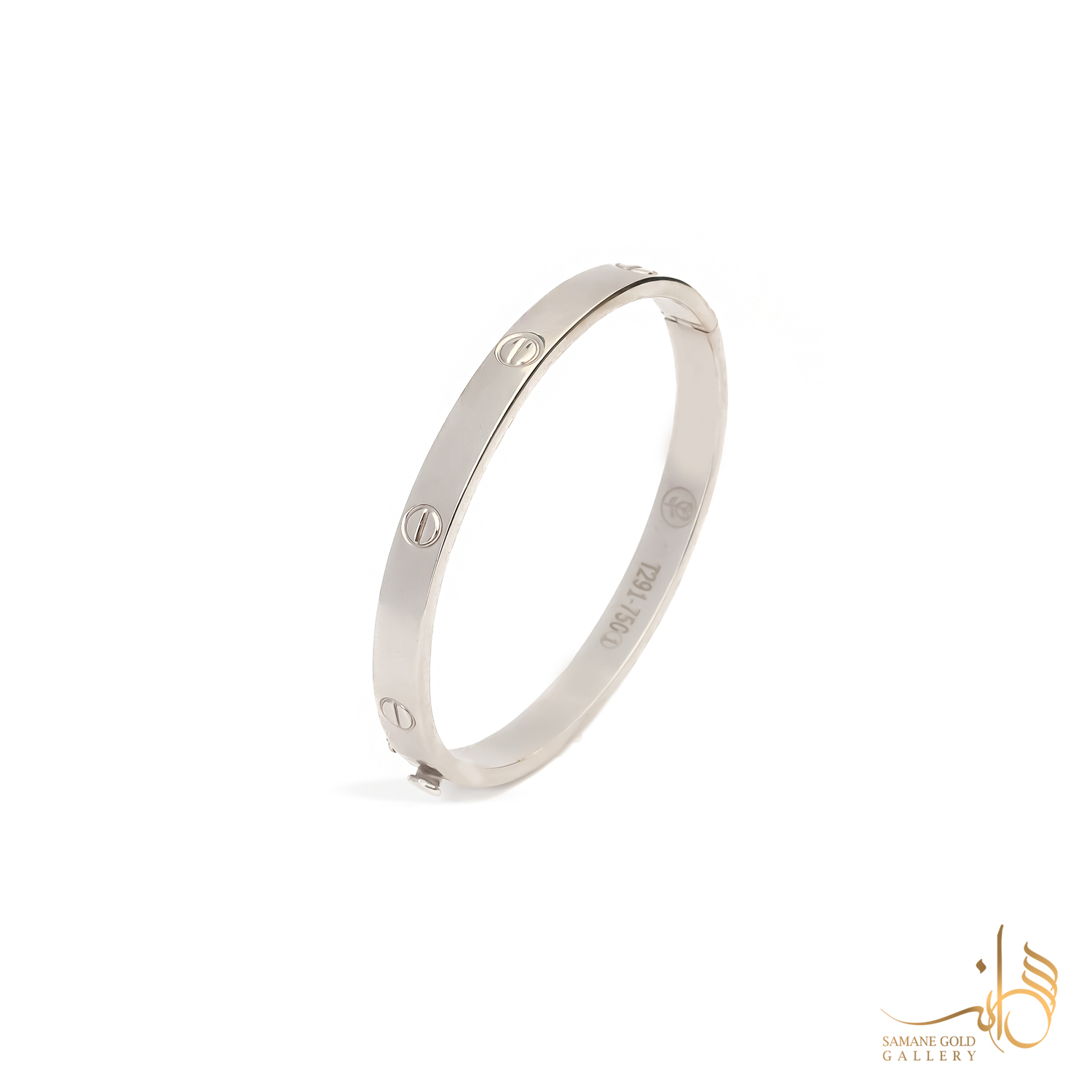 بنگل طلا سفید لاو کارتیه