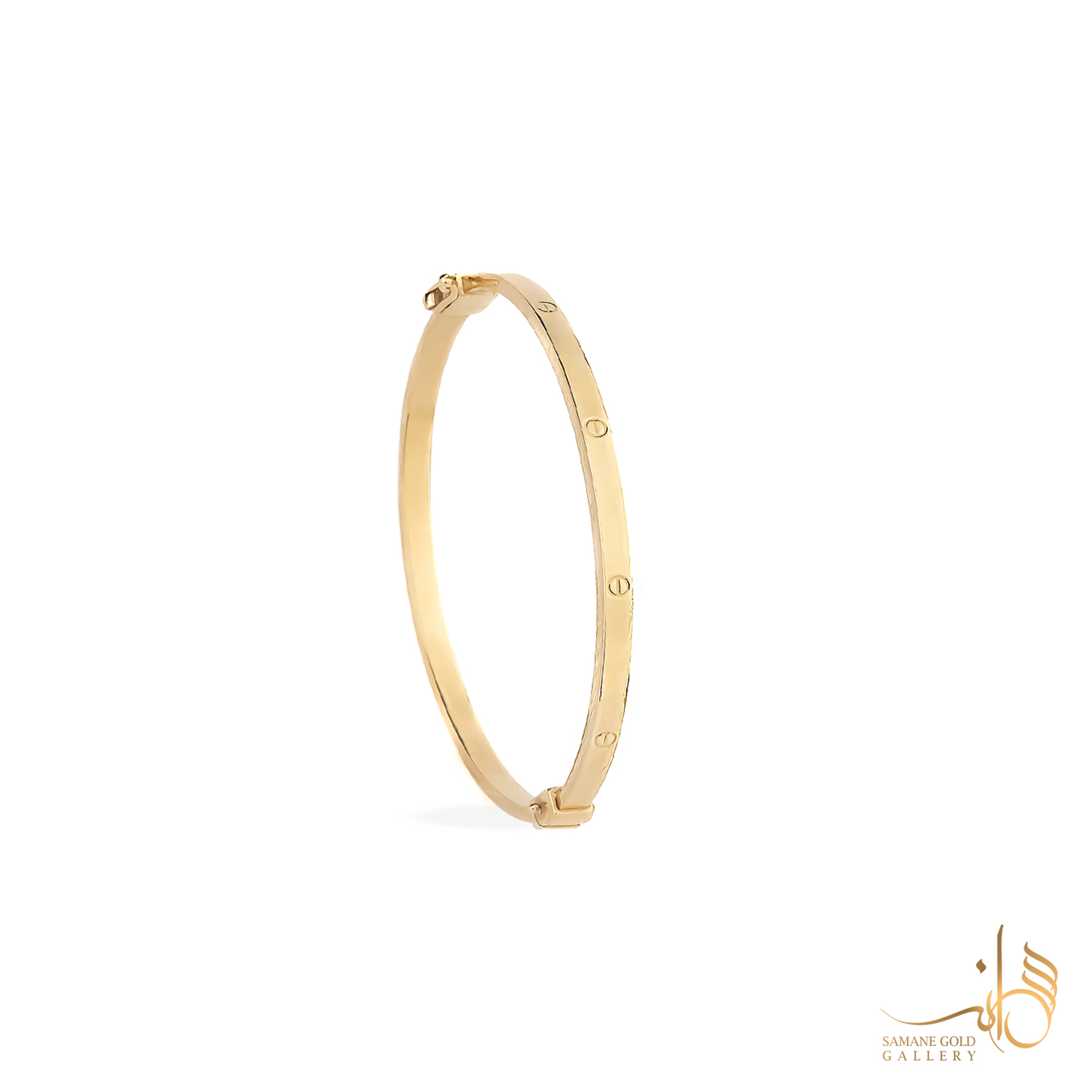 بنگل طلا لاوکارتیه طلایی باریک