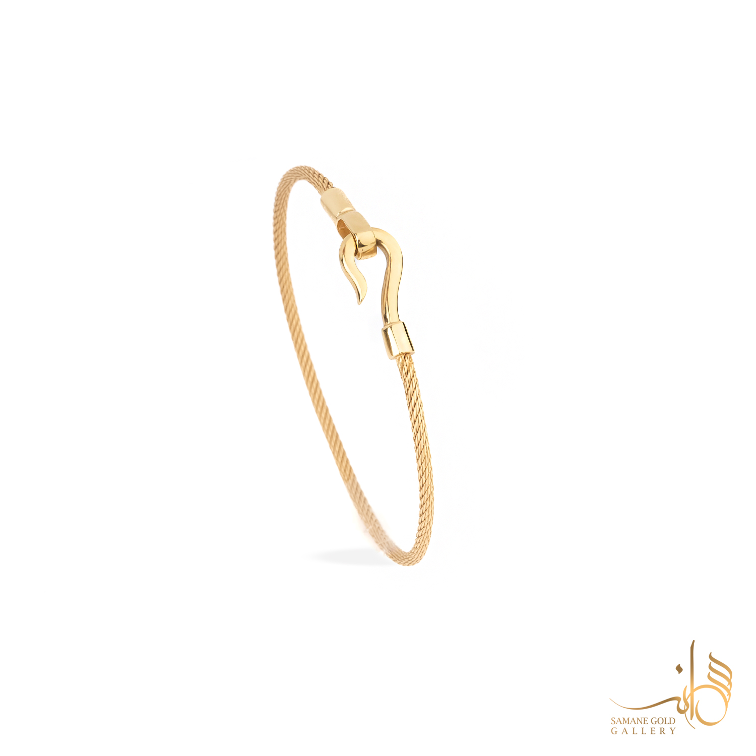 بنگل طلا اتصال گلد