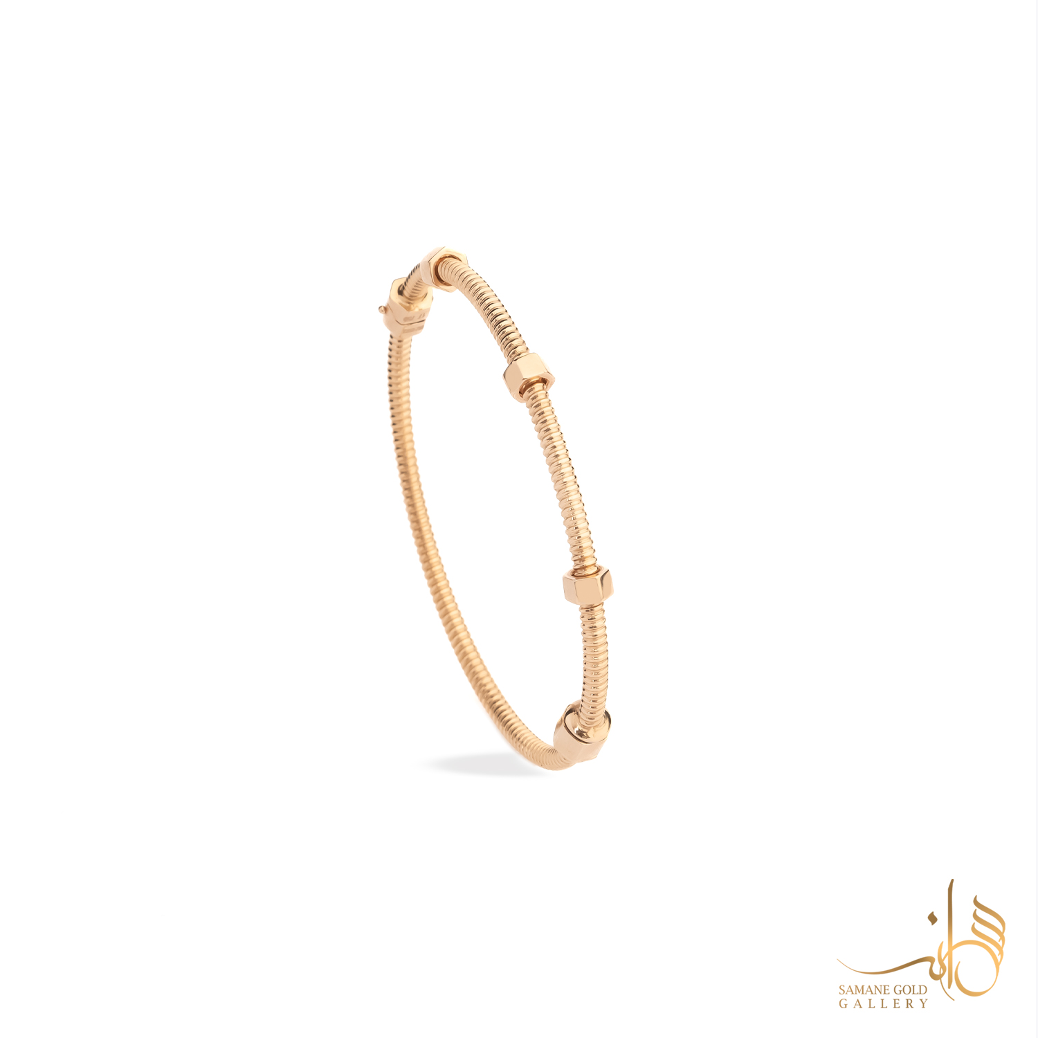 بنگل طلا مهره کارتیه رزگلد