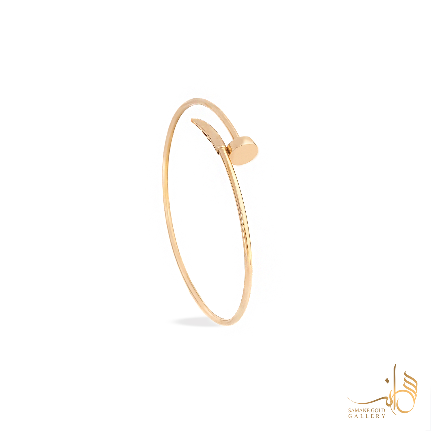 بنگل طلا میخ باریک شیک