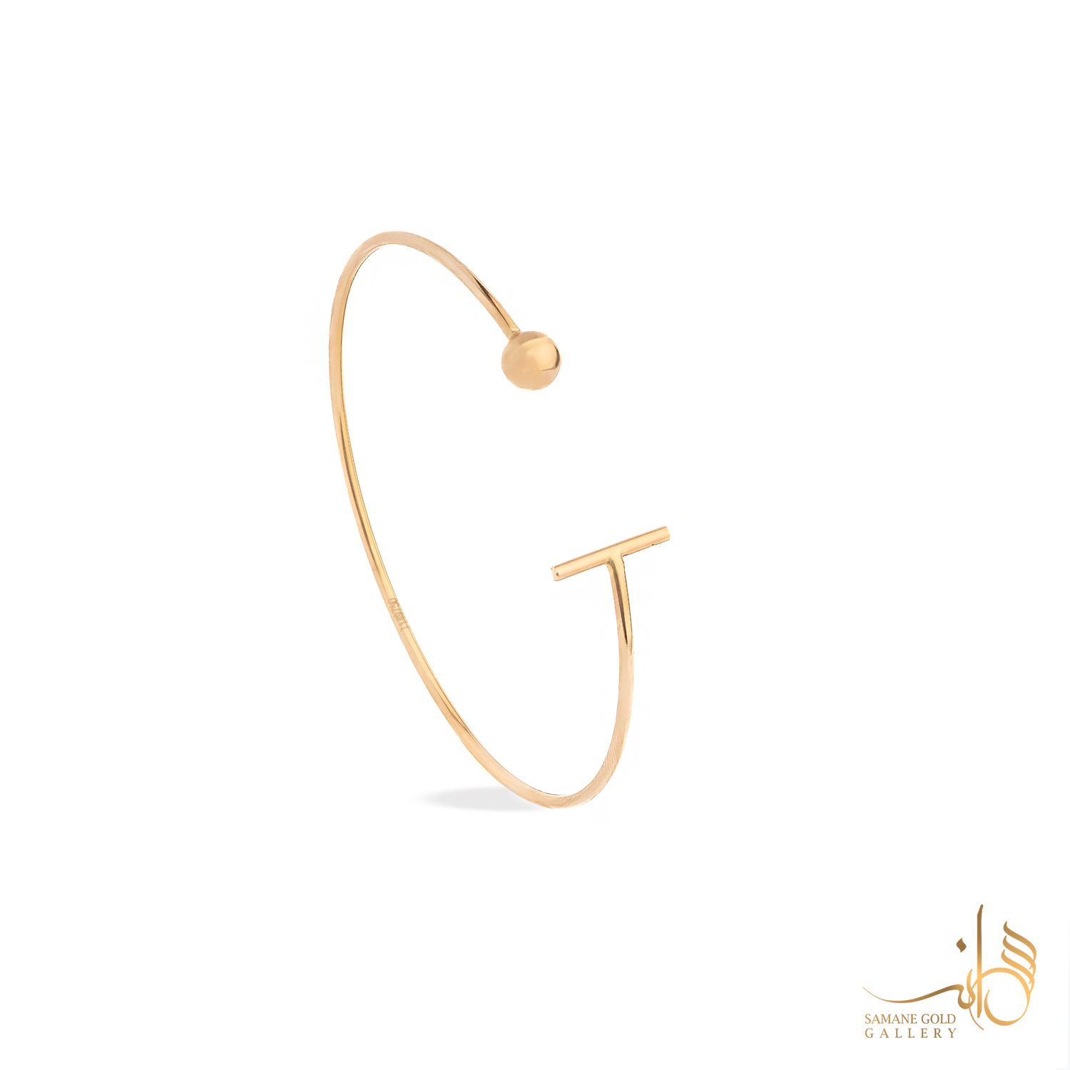 بنگل طلا خط و گوی مینیمال