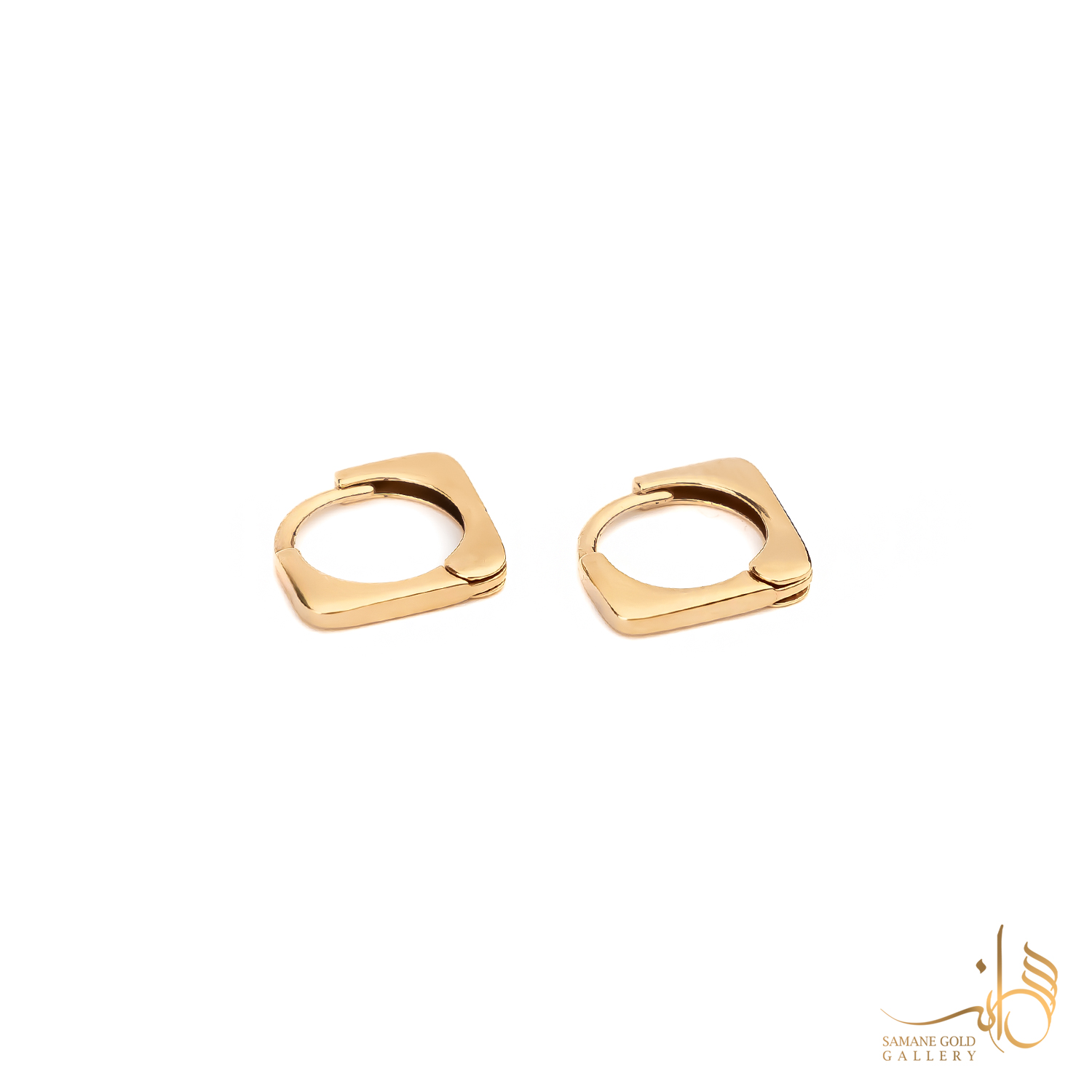 گوشواره طلا مربع ساده