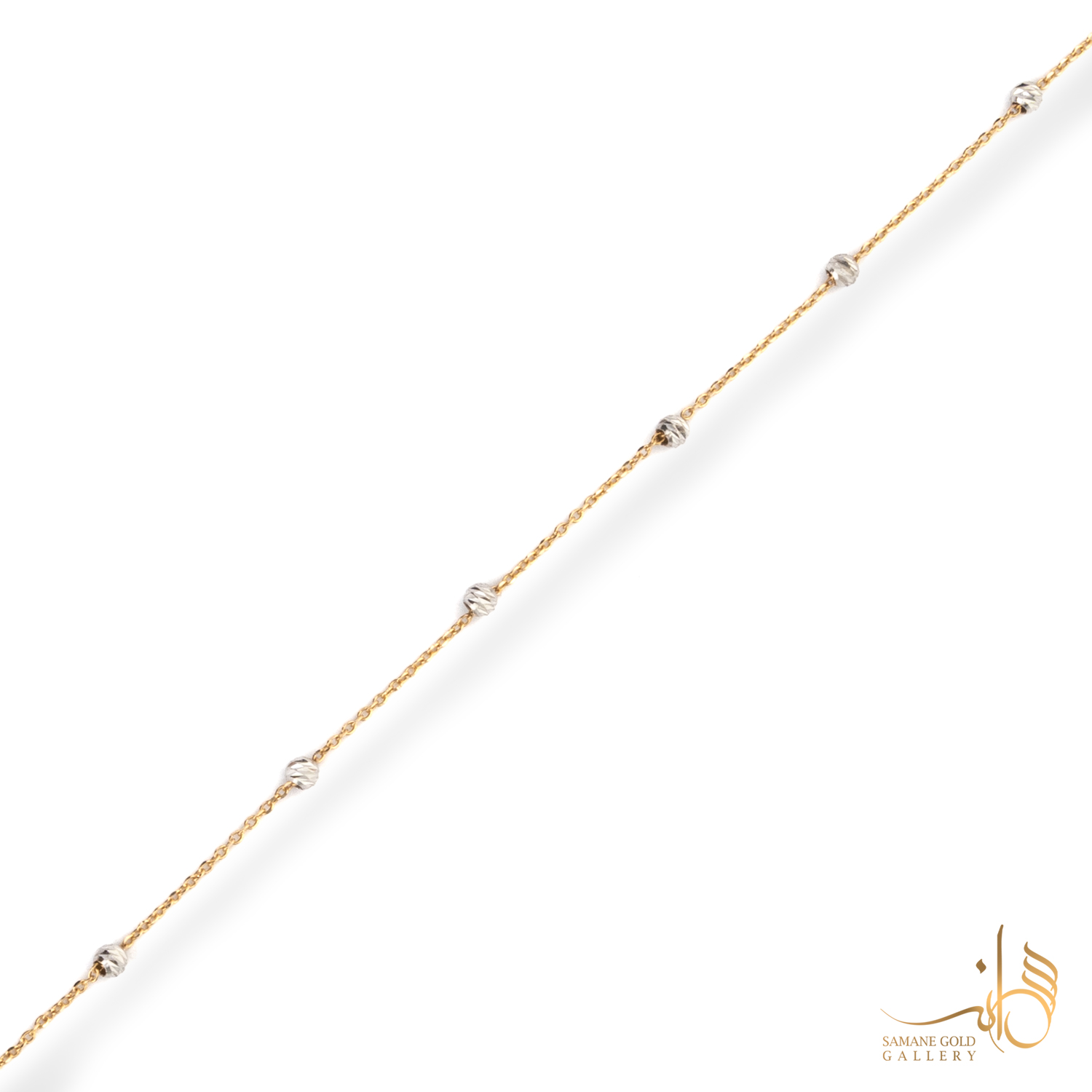 دستبند طلا ال برنادو سفید شیک