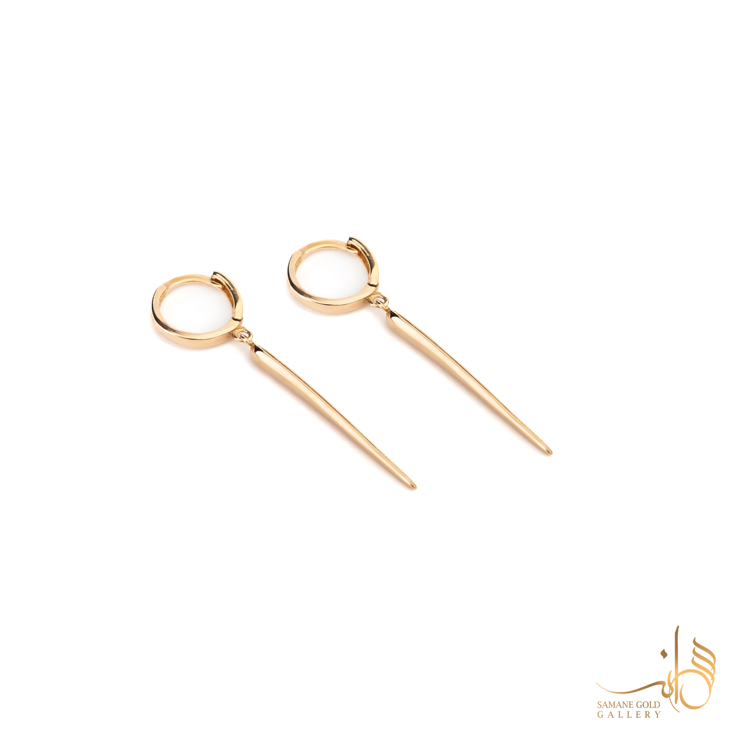 گوشواره طلا روکو طرح قندیل