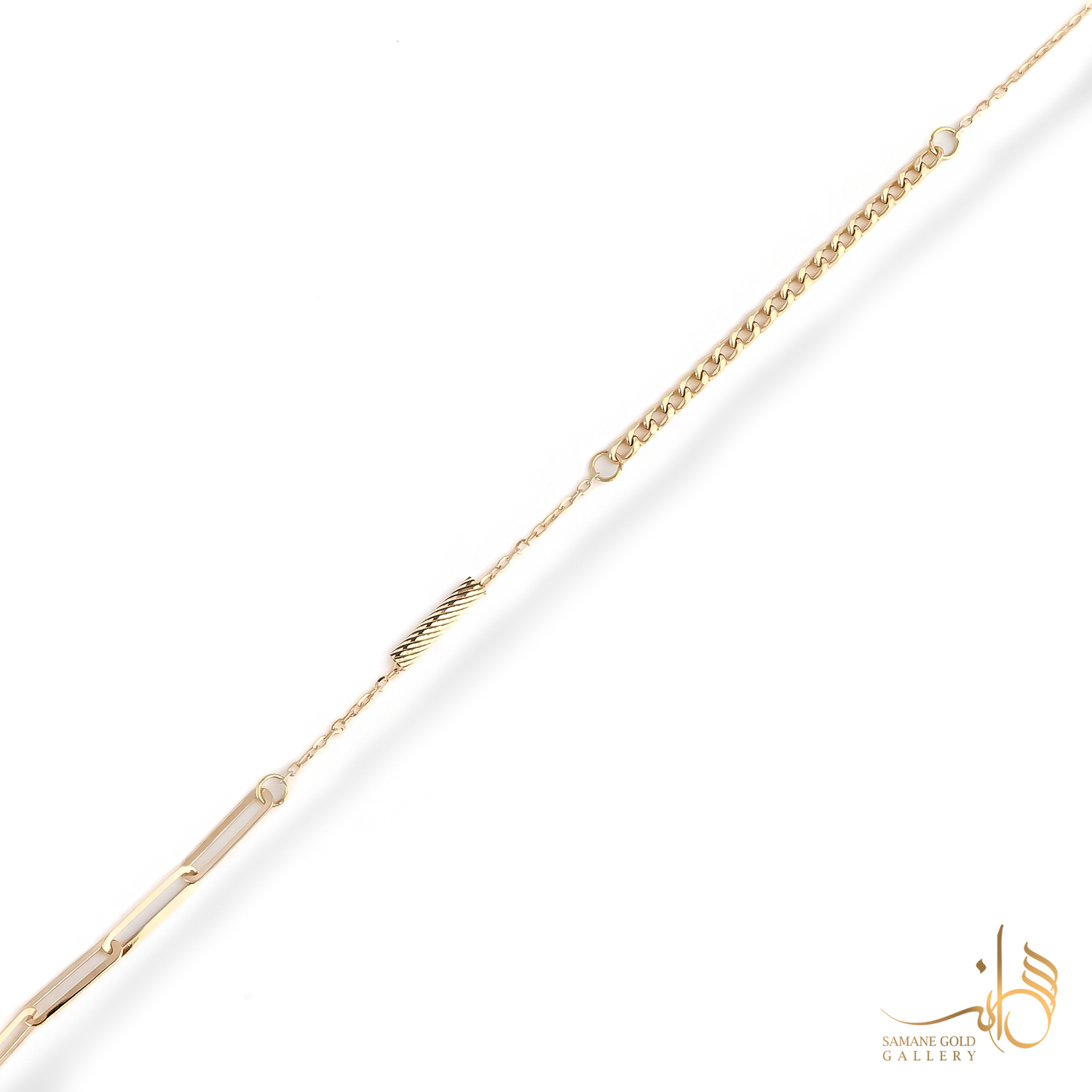 دستبند طلا ترکیبی کارتیه و هرمس