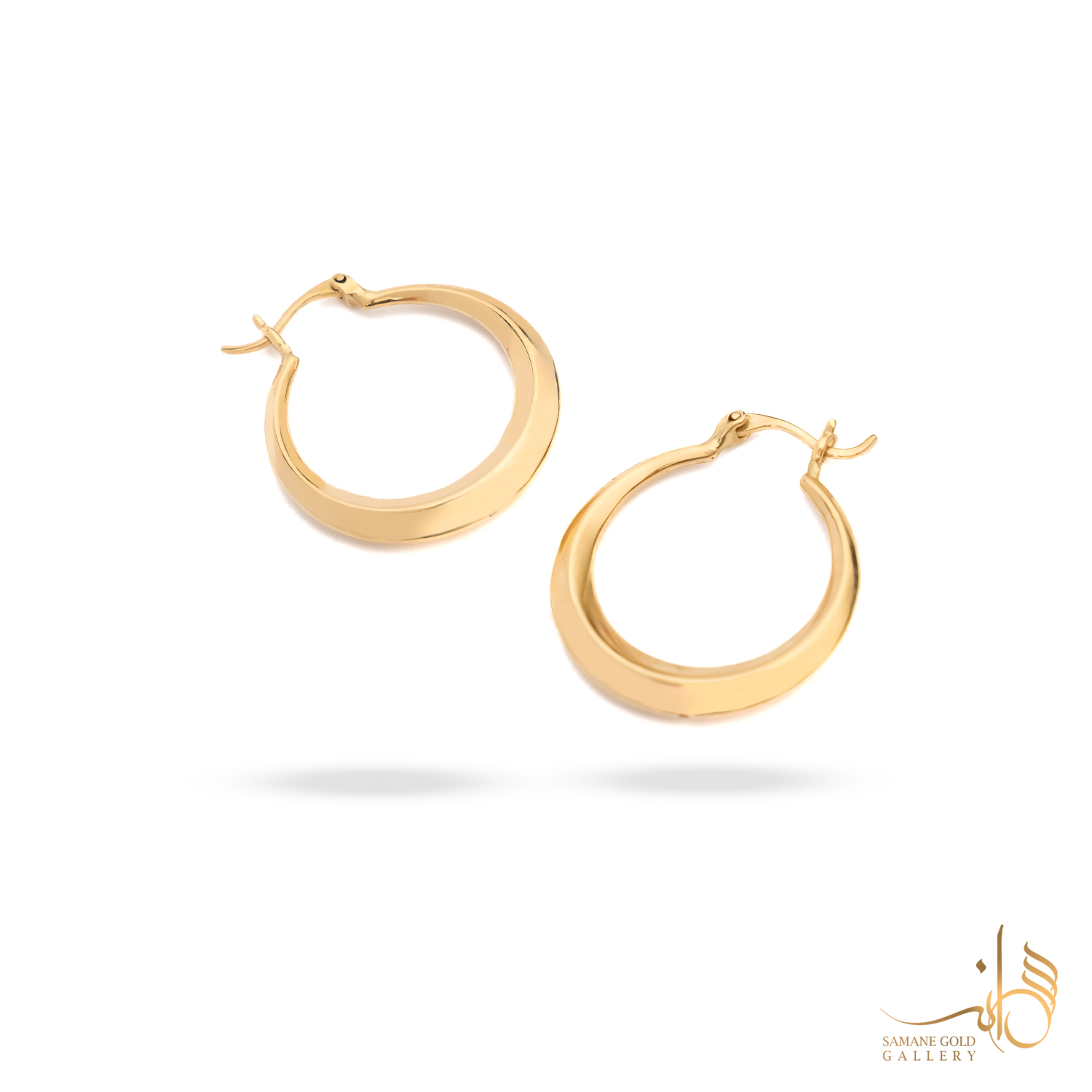 گوشواره طلا حلقه‌ای دامله