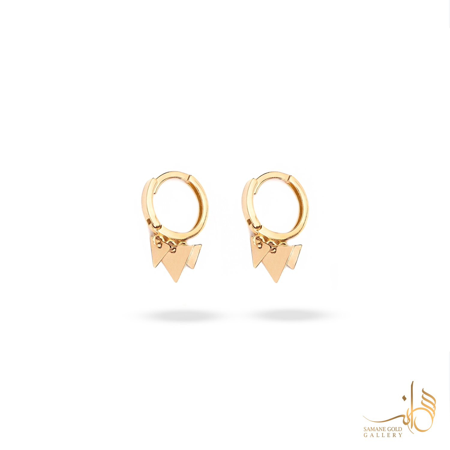 گوشواره طلا روکو مثلث