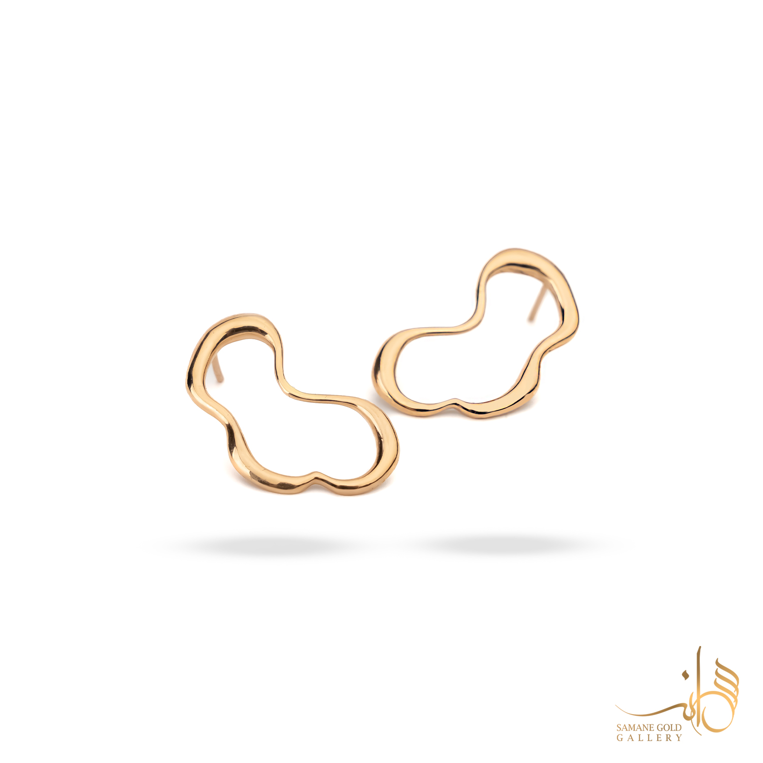 گوشواره طلا میخی دفرمه