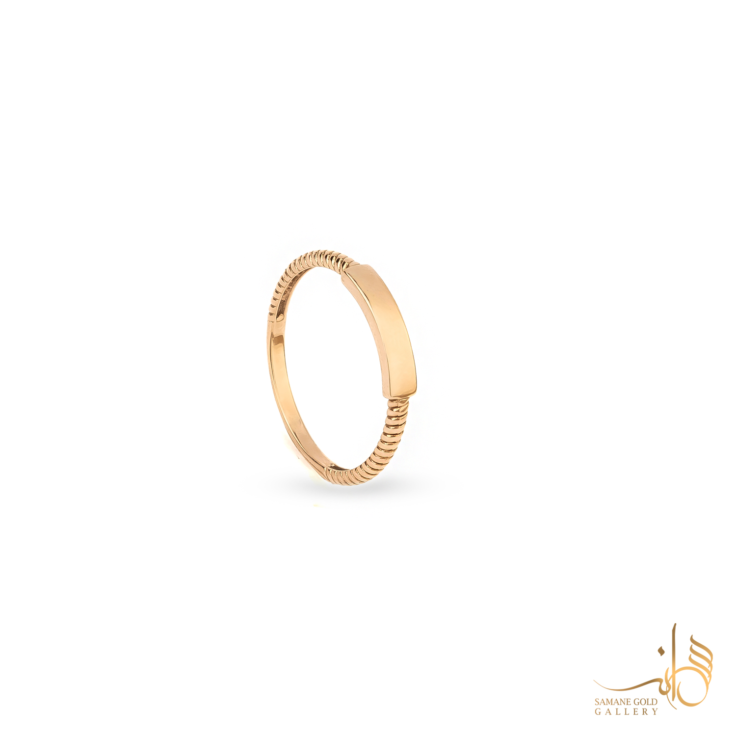 انگشتر طلا آینه مینیمال