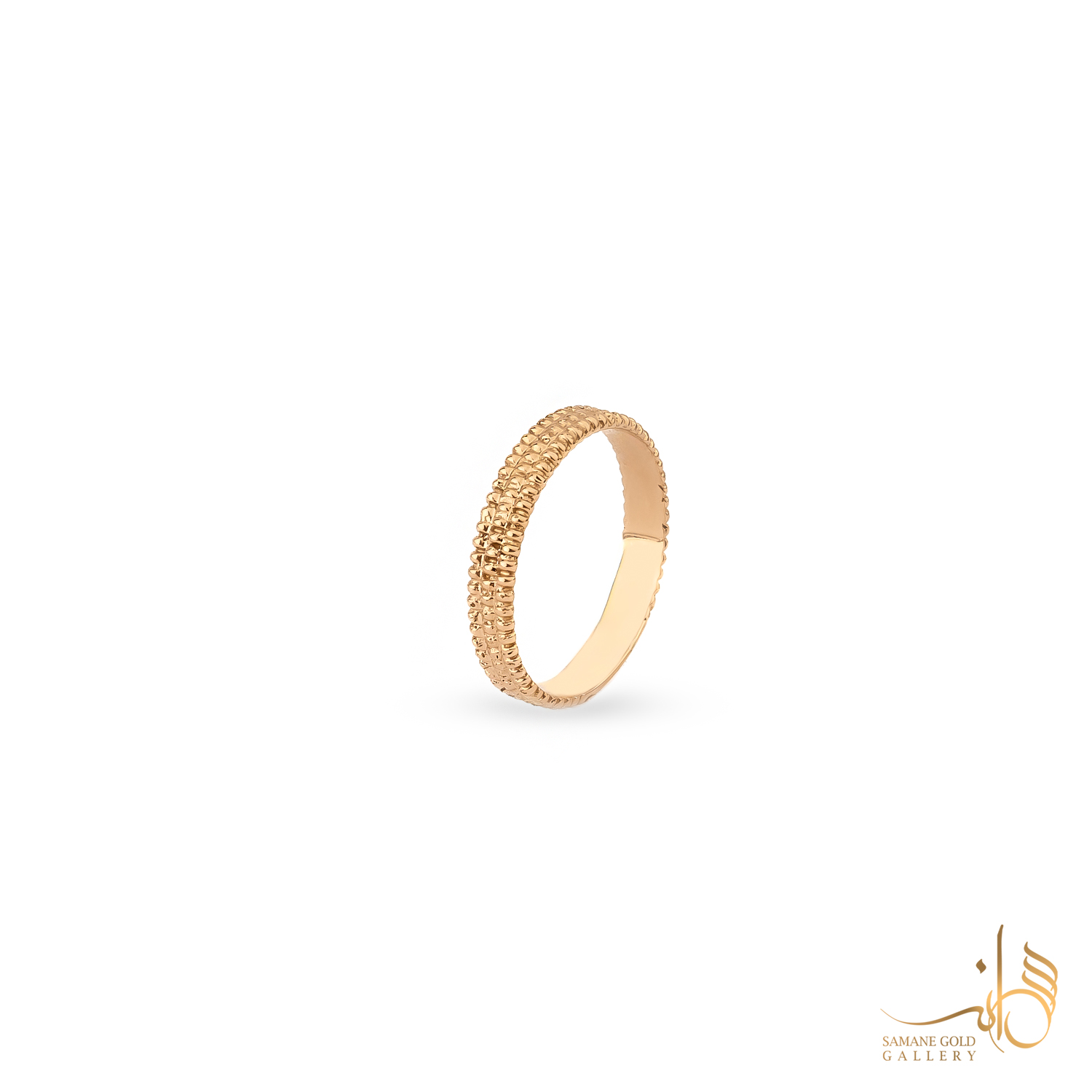 انگشتر طلا گوارسه پهن شیک