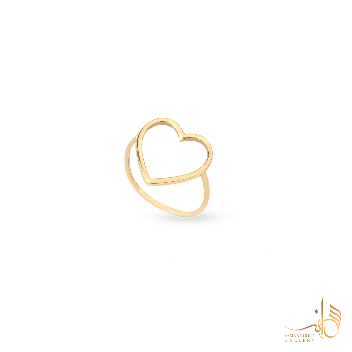 رینگ طلا قلب مفتولی