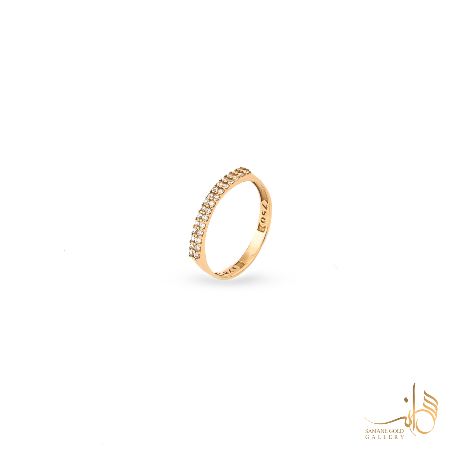 رینگ طلا دورج نگین‌دار