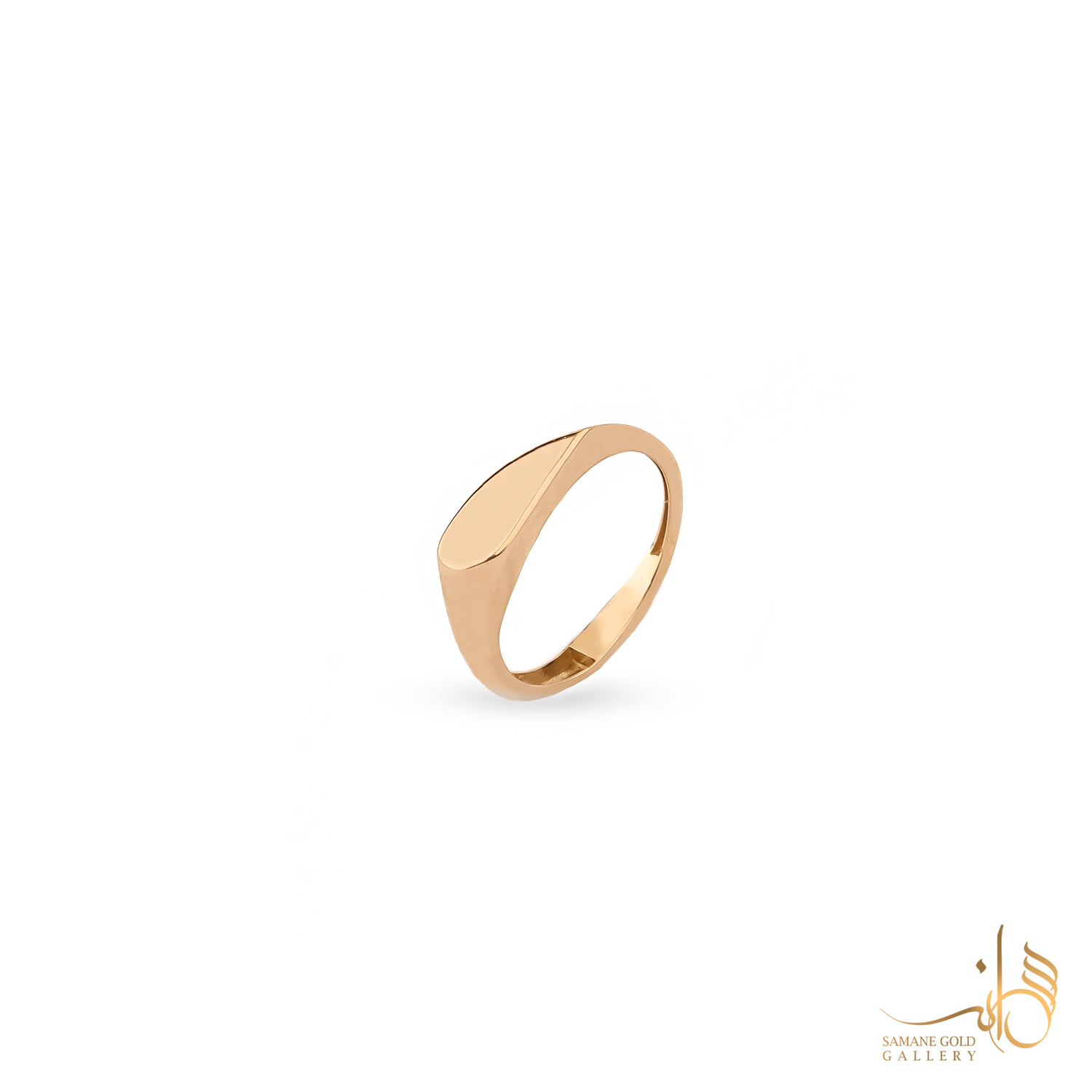 انگشتر طلا اشک آینه ساده