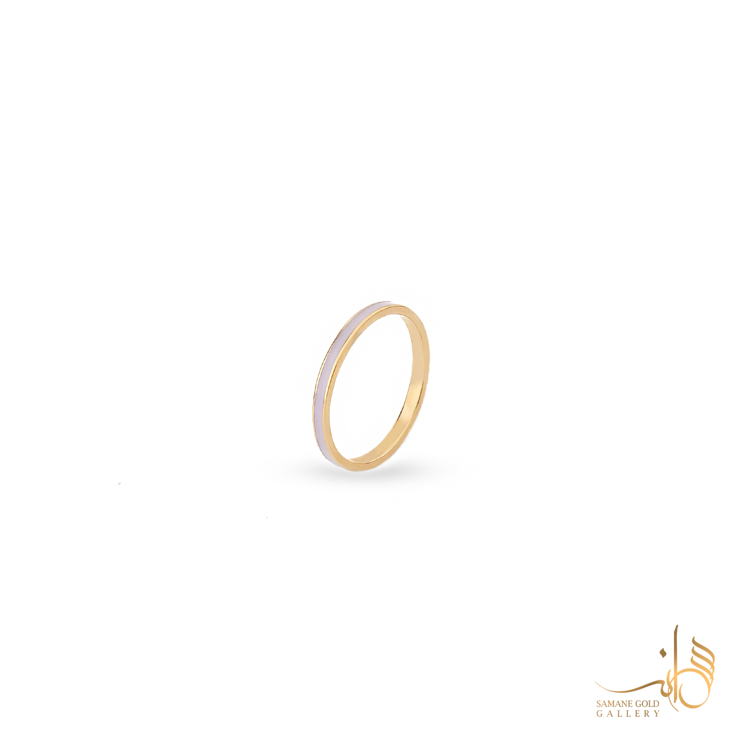 رینگ طلا میناکاری یاسی