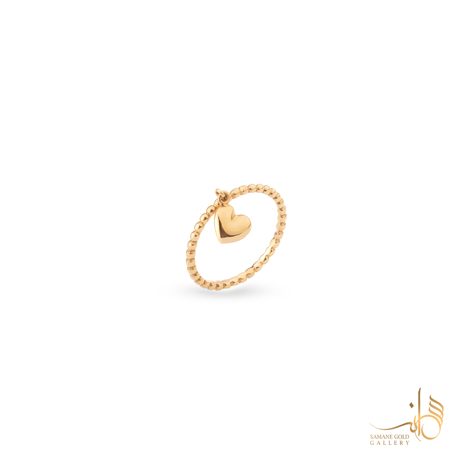 انگشتر طلا گوارسه قلب آینه