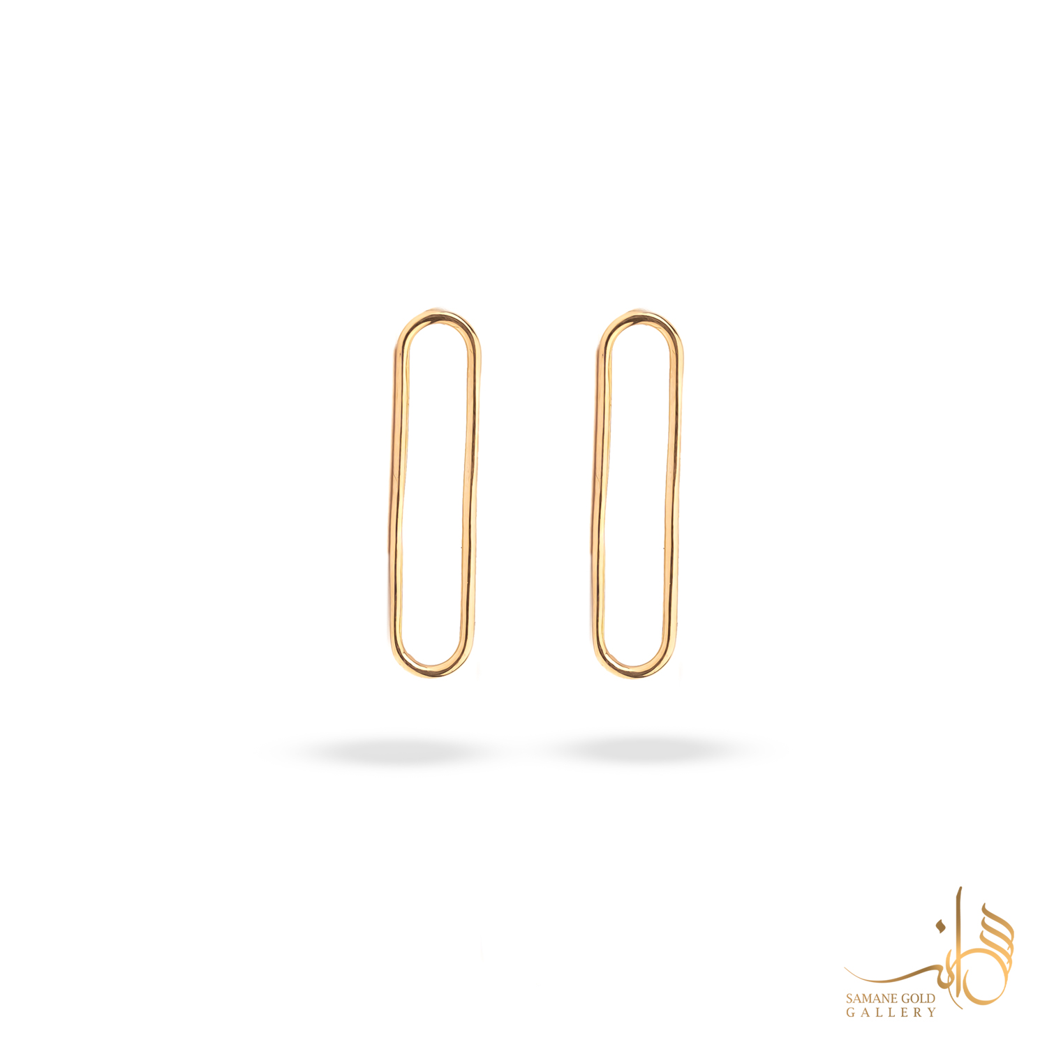 گوشواره طلا میخی بیضی